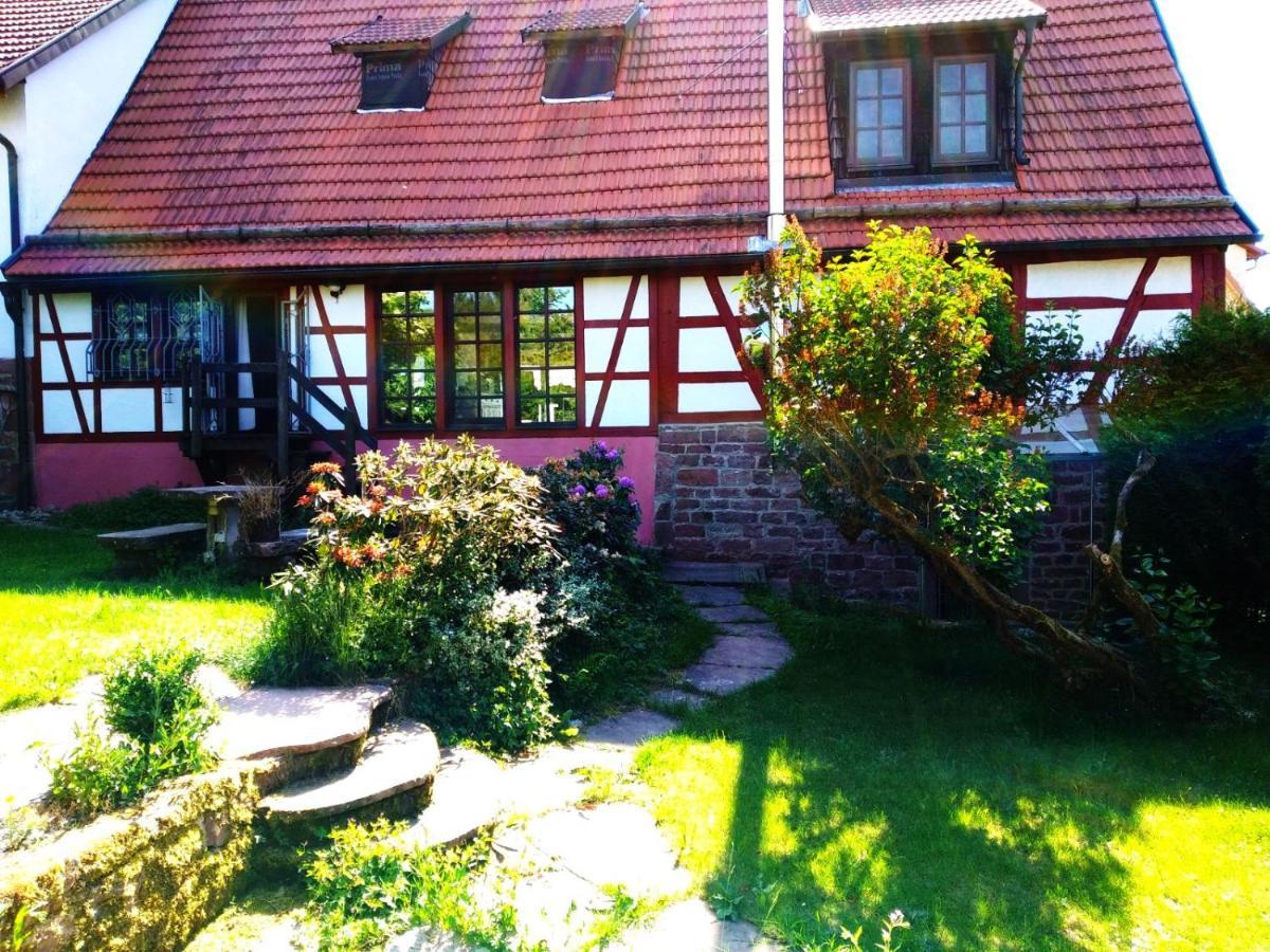 Ferienhaus Marre - Mit Grill, Feuerstelle Und Gartensauna Waldbrunn  Exteriör bild