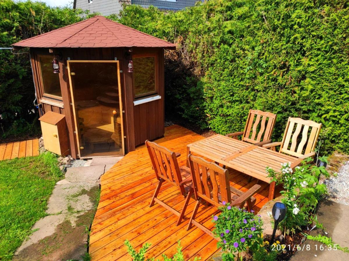 Ferienhaus Marre - Mit Grill, Feuerstelle Und Gartensauna Waldbrunn  Exteriör bild