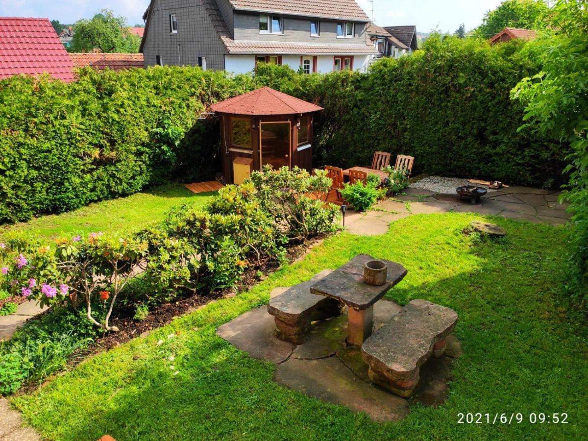 Ferienhaus Marre - Mit Grill, Feuerstelle Und Gartensauna Waldbrunn  Exteriör bild